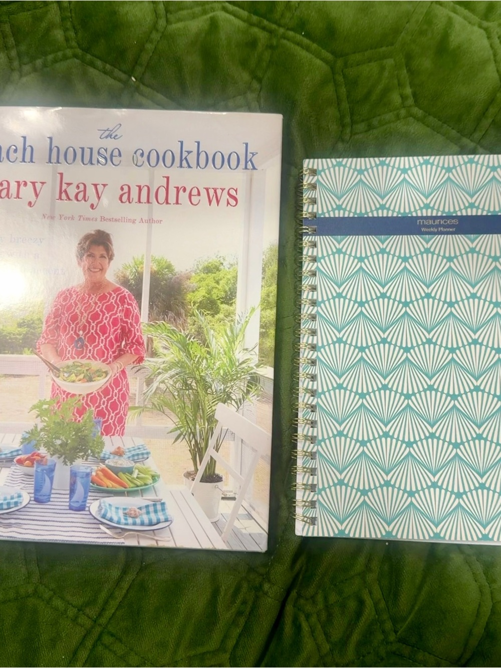 Maurices Teal Geometric Spiral Notebook - Patterned Kitchen Journal